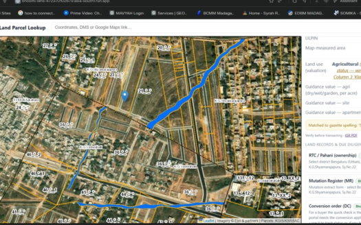 Bhoomi Lens: How to Check Any Karnataka Land Parcel Before You Buy bhoomi lens screenshot